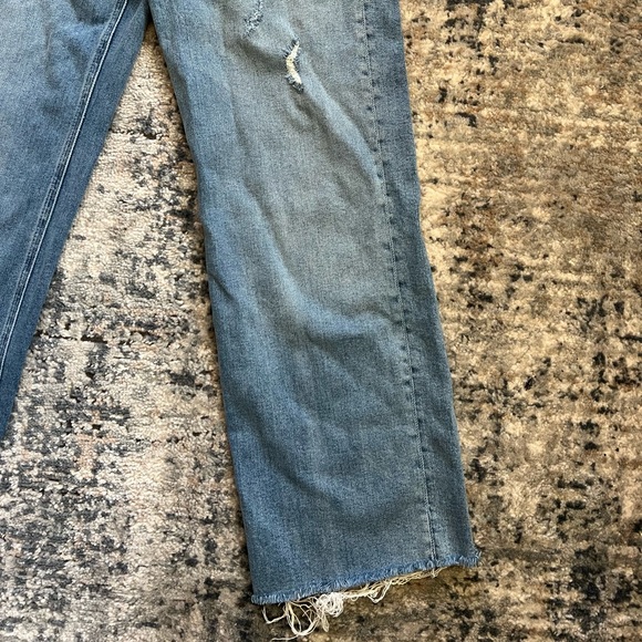 Boyish Mikey High Rise Wide Leg Medium Wash Distressed Jeans | Size 26 - Picture 16 of 16